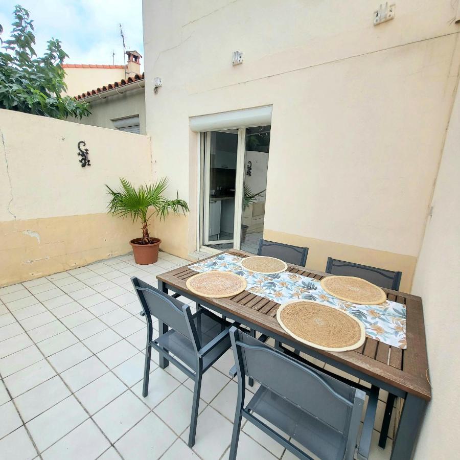 Bel Appartement Avec Jardin De 30M2 , Climatise Avec Parking Et Arrivee Autonome Cabestany ภายนอก รูปภาพ