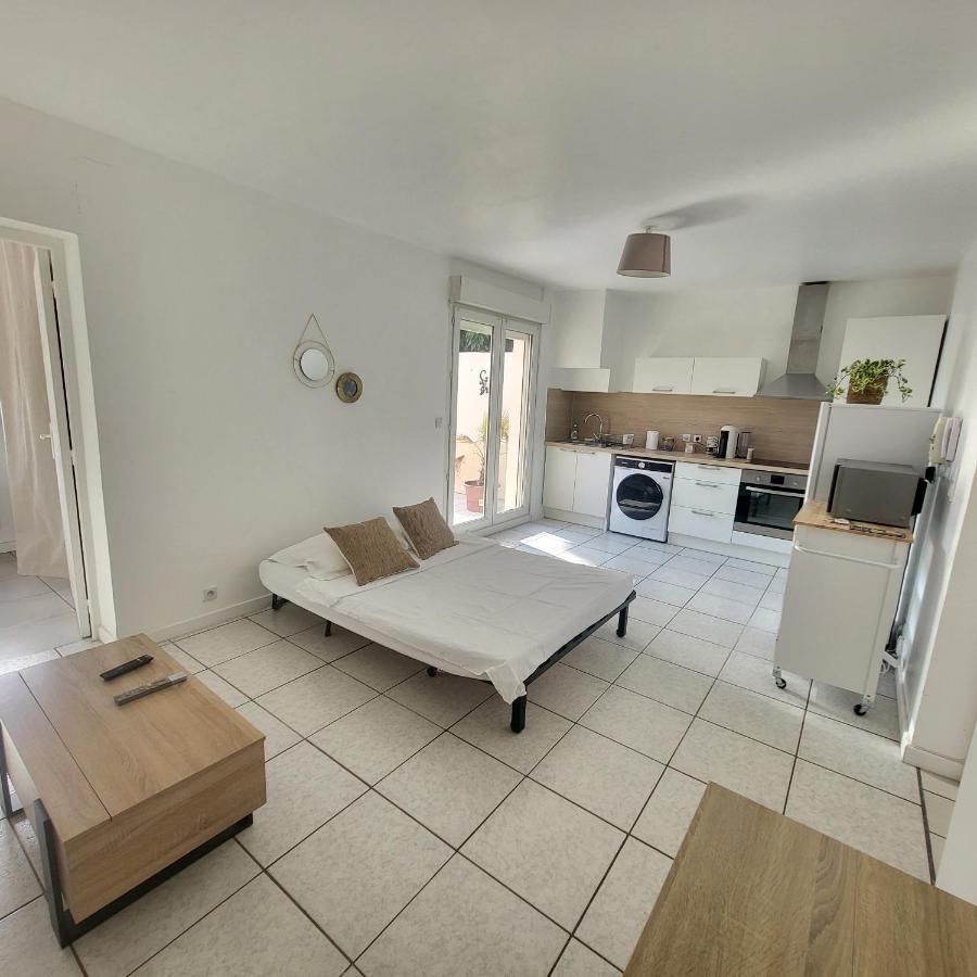 Bel Appartement Avec Jardin De 30M2 , Climatise Avec Parking Et Arrivee Autonome Cabestany ภายนอก รูปภาพ
