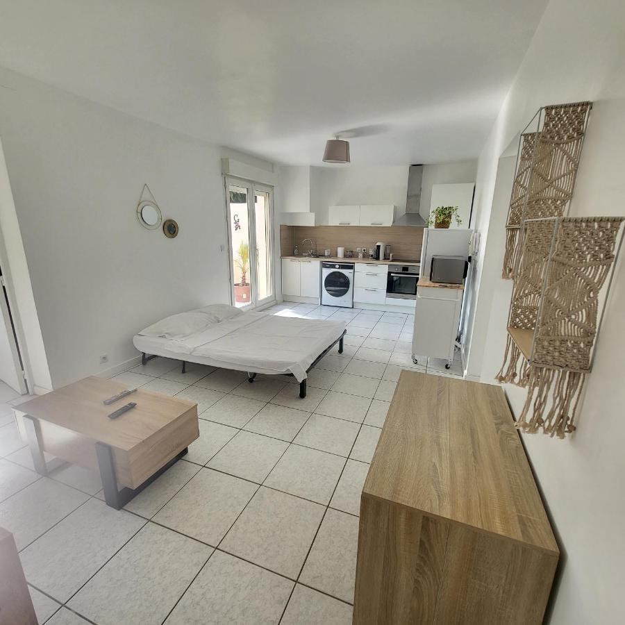 Bel Appartement Avec Jardin De 30M2 , Climatise Avec Parking Et Arrivee Autonome Cabestany ภายนอก รูปภาพ